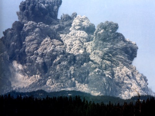 Mount St. Helen's Eruption May 18, 1980. (Nat. Geo)